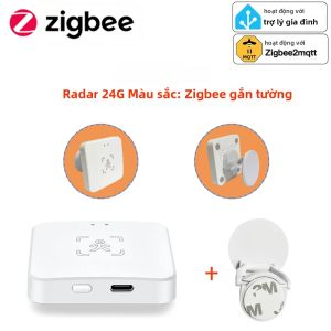 Cảm Biến Hiện Diện Thông Minh Của Con Người Haoze Zigbee/WiFi Với Tính Năng Phát Hiện Radar MmWave Dành Cho Hỗ Trợ Phát Hiện Độ Sáng Và Cảm Biến Khoảng Cách Tại Nhà Hỗ Trợ Z2M