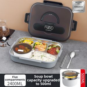 YOULUNMEI | Large Capacity Partitioned Lunch Box