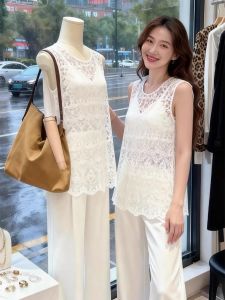 GEBOFU | New Chinese Style Lace Sleeveless Top Blouse for Women