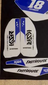 Stiker NEW DTRACKER decal setiker NEW DTRACKER stiker motor MOTIF PUTIH BIRU A4-315 A4-370 A4-221