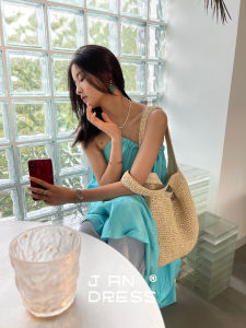 JANDRESS | Túi Raffia Đa Năng Dung Lượng Lớn Phong Cách Nghỉ Dưỡng Mùa Hè