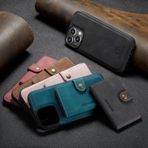 For Samsung Galaxy Note 20 / Note 20 Ultra / Note 10 / Note 10 Plus / Note 9 / Note 8 Luxury Phone Case Magnetic Detachable Leather Wallet Card Slot Holder Back Cover Casing