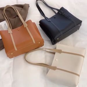 Tas Tote Bag Wanita Kulit Kapasitas Besar - Totebag Kulit - Tas Wanita - Tas Wanita Kekinian 2023 - Tas Pengajian - Tas Bahu Wanita BAO073