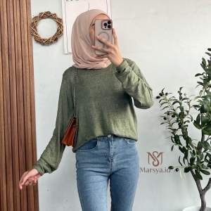 Marsya ID - KAOS RAJUT KNIT PREMIUM LENGAN PANJANG WANITA