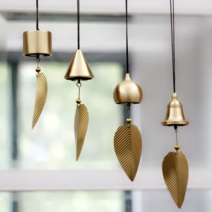 Creative Pure Copper Wind Chimes Hanging Decorations Chinese Style Bedroom Home Carriage Accessories Birthday Gifts