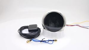 RYSJM | 6in1 Multi-functional Digital Gauge 85mm Tachometer GPS Speedometer Oil Pressure Fuel Level Gauge 9-32V Boat Car Motorcycle
