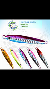 LIMITED Metal Jig Casting 3D Laser Fishing Lure JigStrike (MJB3) Pencil Spoon Jigging Tanpa Hook