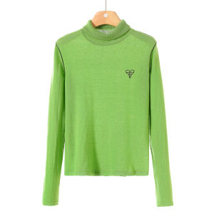 เสื้อถักคอตั้งปักลายหัวใจทรงสลิมฟิตสำหรับฤดูหนาว ผ้าฝ้ายผสมโพลีเอสเตอร์ ความยาวปกติ เสื้อคลุมกันหนาวแบบสวมหัว