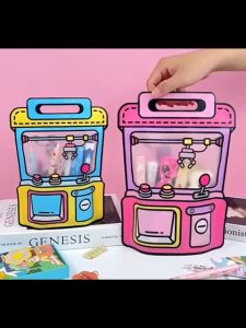 Claw machine zip Bags Cookie Candy Plastic Zipper carry Bags Cartoon gift bags