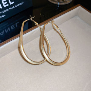 Gold Oversized Earrings Zhang Liying Style Womens Fashion Jewelry Vintage Hong Kong Aesthetic Exaggerated Earring Accessories