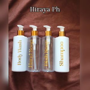 Hiraya Ph Pump Bottle 250 ml Refillable Container Dispenser for Shampoo Conditioner Bathroom Kitchen Organizer Gift Idea