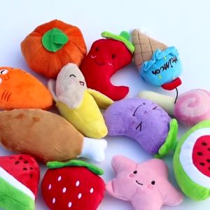 Pet Toys Dog Toys Sounding Interactive Plush Dog Chew Toy Puppy Chew Bones Balls Toys