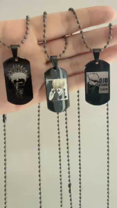 สร้อยคอแฟชั่นคอสเพลย์สำหรับผู้ชายและผู้หญิงของขวัญอนิเมะเกม Jujutsu Kaisen Gojo Satoru แฟชั่นฮาโลวีน