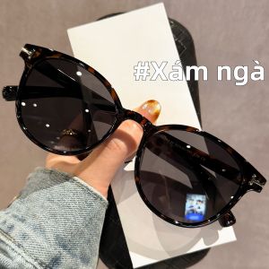 Schever | Kính Mát Chống Tia UV Cực Hóa Hình Ảnh Độ Phân Giải Cao Nhẹ Retro Cho Nữ Tròng Tròn Vỏ Rùa