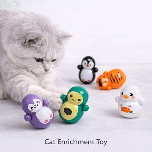 5pcs Self-Rolling Tumbler Cat Toy: Battery-Free Automatically Rolls to Amuse Your Cat—A Fun Pet Toy to Keep Them Entertained