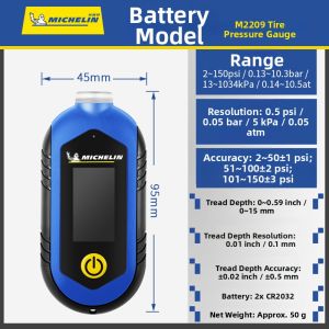 Michelin | Multifunctional High-Precision Tire Pressure Gauge USB Charging