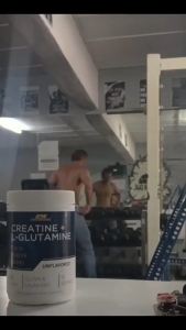 Pharmanutri Creatine Monohydrate + L-Glutamine (250g) Unflavored 50/50 Blend Vegan Halal