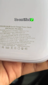【CCC Certified】Pineng PN-836PD Built-In Cable 20000mAh Fast Charge Portable Powerbank PN-830PD