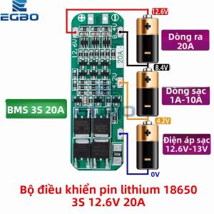 3S 20A BMS Ban Bảo Vệ Cho Pin Li-ion/Lipo 18650 12.6V PCB Mô Đun Sạc Có Bảo Vệ Quá Sạc/Xả