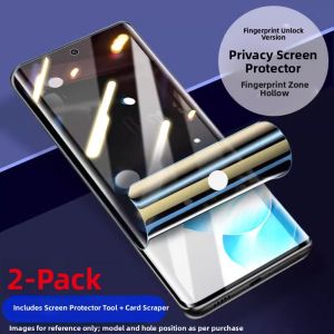 Honor Magic7 pro Ultra Privacy Water Condensing Screen Protector Anti Glare Confidentiality X50 Fingerprint Unlock Compatible