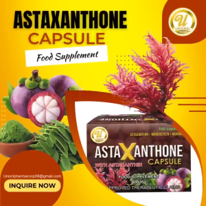 ASTAXANTHONE 600mg Cap w/ ASTAXANTHIN+ MANGOSTEEN+ MORINGA+ FREE 20Sachet of Workers Blend Coffee