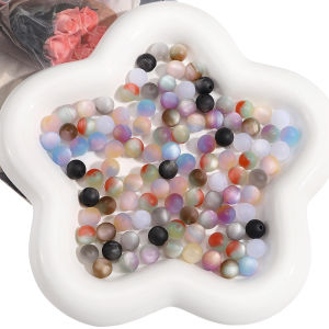 ลูกปัดเคลือบเรซินสีสันสดใส10/20ชิ้นสายคล้องแว่นตาลูกปัดตาแมวสำหรับทำเครื่องประดับ DIY สร้อยข้อมือสร้อยคอต่างหูทำอุปกรณ์เสริม