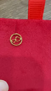Poh Heng Jewellery 22K Bonded Hearts Earrings in Yellow Gold[Price By Weight]