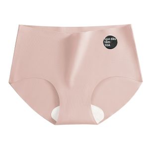 JIAZINI | Quần lót tam giác bằng lụa băng kháng khuẩn dài cạp vừa cho nữ Quần lót yoga thể thao thoáng khí không đường may