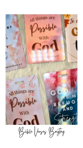 PVC Bag tag or Travel Luggage Tag Bible Verses Designs (ATM Size)
