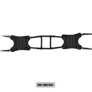 Motorcycle Tank Side Bag Mounting System Motorbike Fuel Tank Side Bag Mount Base Vest With MOLLE System Front Bag Carrier System