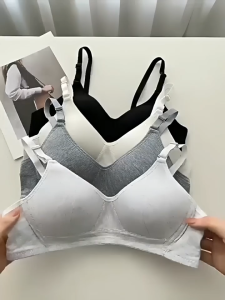 DISKON 6 PCS 3 PCS BRA WANITA DEWASA DAN REMAJA BRA PUSH UP TANPA KAWAT BRA POLOS