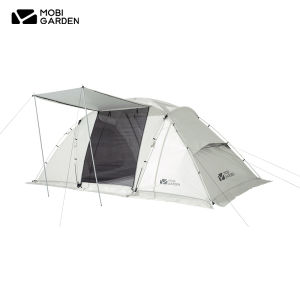 MOBI GARDEN 4 Person Family Tent Glamping Oxford Waterproof Camping Picnic Outdoor