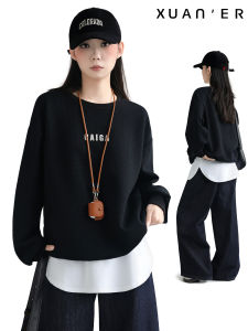 ARC Small Fart Curtain Womens Inner Wear Bandage Dress Sweatshirt Base Handy Gadget Hem Thigh-Length Hip-Covering Fake White Hem Skirt