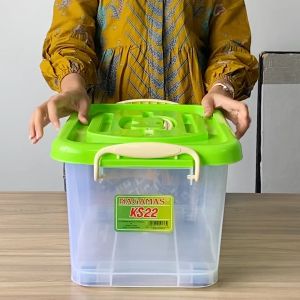 NAGAMAS Box Kontainer Plastik Dengan Roda Kotak Penyimpanan 22 Liter
