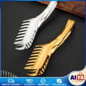 Stainless Steel Pasta Tongs: Kitchen Tools for Noodles & BBQ Accessories
