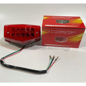 lampu stop atau lampu belakang rx king LED 10 mata mika merah