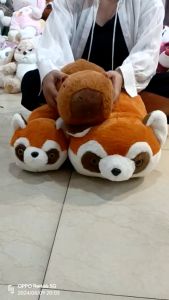 Thú nhồi bông capybara biến hình hai mặt cute - Size từ 38 đến 55cm - Quà tặng gấu bông Kanda gấu đỏ capybara lộn hai mặt 2in1
