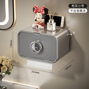 Suction Cup Toilet Paper Holder Wall Mounted Roll Paper Rack Bathroom Accessories Nordic Style Toilet Paper Box Organizer