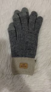 ถุงมือกันหนาวอัลปาก้า Japanese Style เนื้อผ้านุ่ม สวมใส่เท่ห์สบาย ทัชสกรีนมือถือได้ 01-S