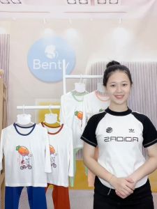 Bộ dài tay cài vai phối viền in hình BT075 BENTY chất thoáng mát mềm mịn đồ bộ trẻ em cao cấp an toàn cho bé