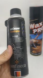 SENFINECO 9985 LÀM THÔNG ĐẦU KIM PHUN Ô TÔ MÁY DẦU VÀ CHAI LÀM SẠCH GHẾ DA NỶ XE Ô TÔ HIỆU WAX PRO 550ml (JetCleaner Diesel engines 9985 300ml and Leather Cleaner 500ml)