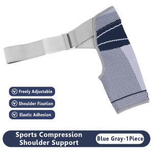 1Pcs Adjustable Sports Shoulder Support Brace Breathable Arm Support Compression Sleeve for Men Women Shoulder Stability Brace