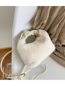 BAORUIFU | Trendy Korean Style Fuzzy Handbag