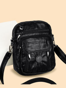 Fashionable Soft Leather Crossbody Bag Womens Single Shoulder Bag Mobile Phone Bag Casual Versatile Small Size Ladies Bag