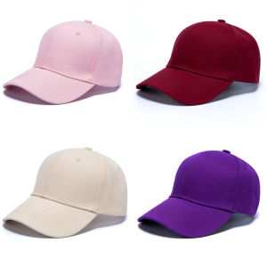 Pure Cotton Baseball Cap for Team Travel Pink Advertising Hat with Embroidered Logo Volunteer Sunshade Cap Casual Style for All Ages