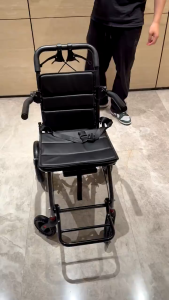 Hakimi portable folding wheelchair is a lightweight and portable travel wheelchair that can be used on airplanes