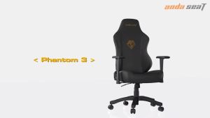 Anda Seat Phantom 3 L 165-180CM 90KG & XL 170-200CM 150KG Series Premium Pvc Leather & Linen Fabric Office Gaming Chair Black / Pink / White / Gray