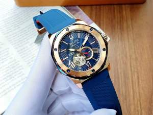 Đồng Hồ Nam Bulova 98A227 Automatic Size 44 Marine Star Rose Gold Blue Dial