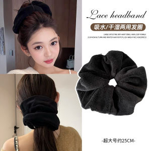 ผ้าขนหนูแห้งผมขนาดใหญ่ ผ้าขนหนูดูดซับน้ำ รูปทรงลูกบอลขนแกะ ผ้าขนหนูสำหรับฤดูใบไม้ร่วงและฤดูหนาว รูปทรงลูกบอลขนแกะ