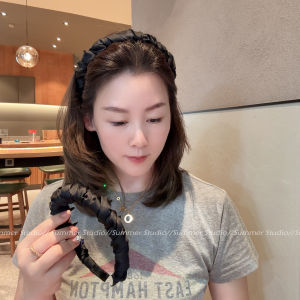 Băng Đô Lụa Mềm Mại Có Răng Cưa Hình Đám Mây Băng Đô Tóc Cao Màu Đen Băng Đô Tóc Rửa Mặt Phụ Kiện Tóc Thời Trang Cho Mọi Lứa Tuổi